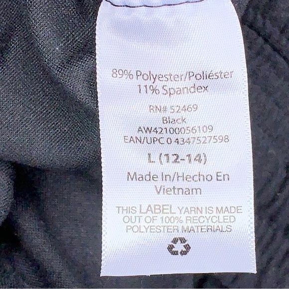 Large Athletic Works Black Activewear Shorts Drawstring Waistband Casual - Picture 9 of 10